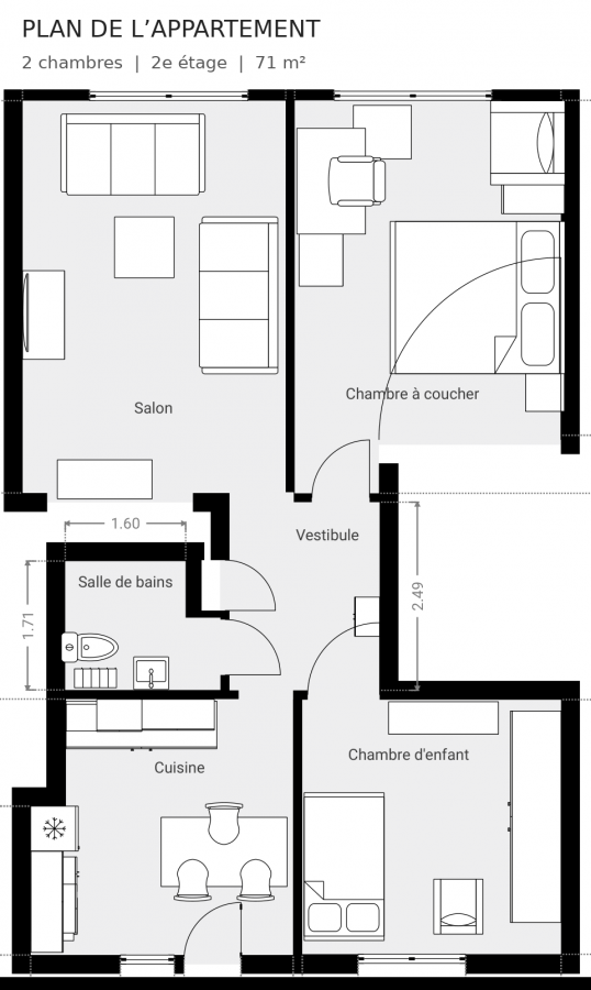 Appartement Luxembourg-Centre Ville